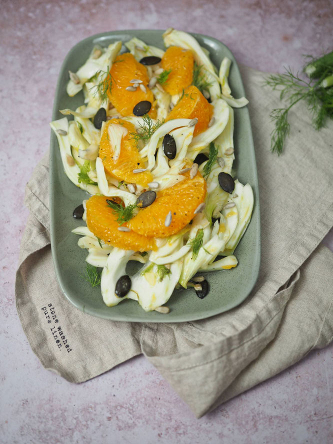 Frischer Fenchelsalat mit Orangen - Goldschmankerl | einfache ...