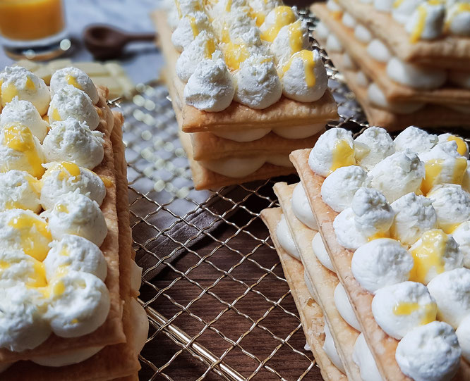 Mille Feuille mit Eierlikörcreme