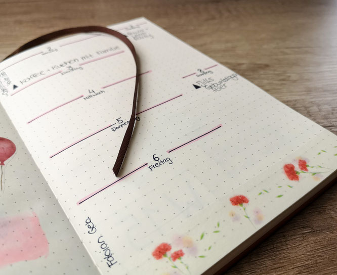Bullet journal, planer, filofax, monatsübersicht, wochenübersicht, idee
