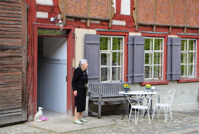 Mary Sauter, die "Gastgeberin" im Kehlhof