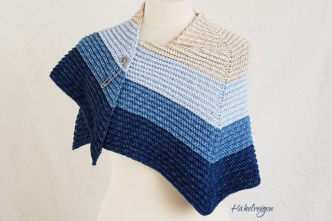 Crochet shawl Nordseestrand Haekelreigen