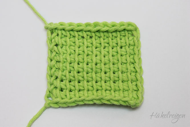 Tutorial Tunisian crochet simple stitch Haekelreigen