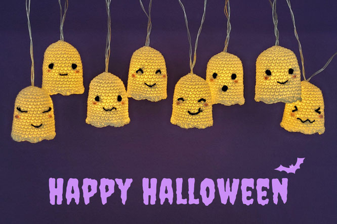 Happy Halloween! Haekle mit mir niedliche leuchtende Gespenster!