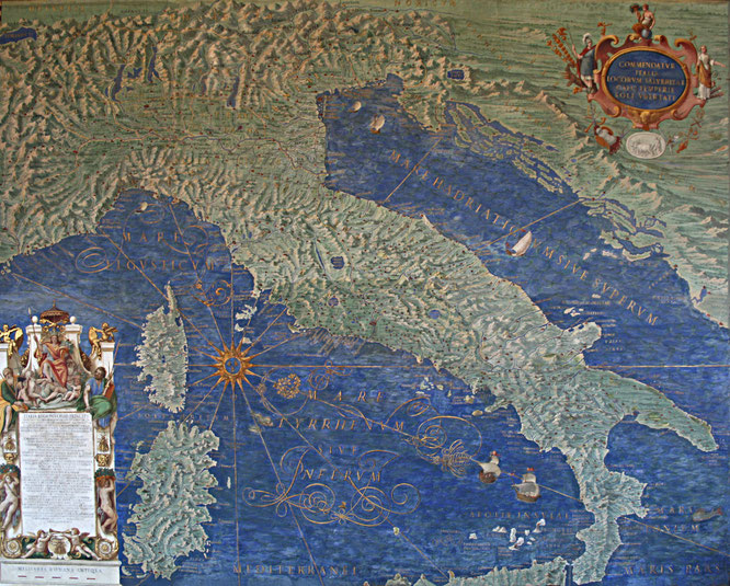 Italia Antiqua, di Ignazio Danti (Musei Vaticani, 1581-1583)