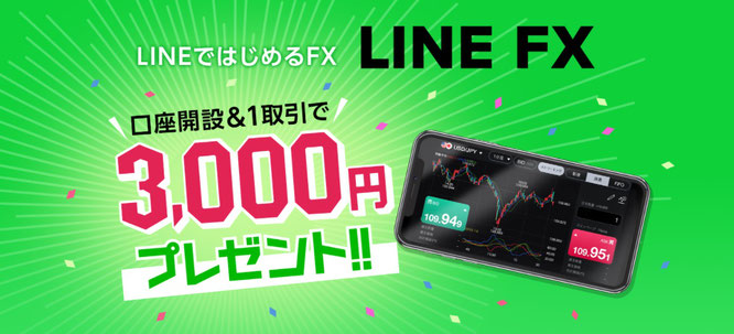 2020年おすすめ案件「LINE　FX口座開設」