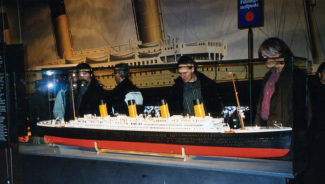 Mein erstes Titanic-Modell in der Münchener Ausstellung.