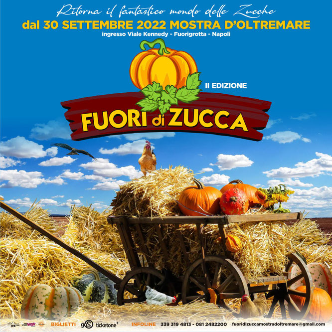 mostra doltremare, fuori di zucca, 30 settembre, 2022, zucca, biglietti, ingresso, tiketone, festa, bambini, halloween, bambini, fuorigrotta, napoli, giochi, parco giochi per bambini, fuori di zucca mostra d'oltremare,