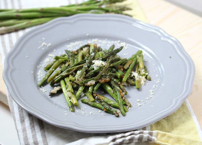 This easy roasted parmesan asparagus will have the whole family excited about eating their veggies!