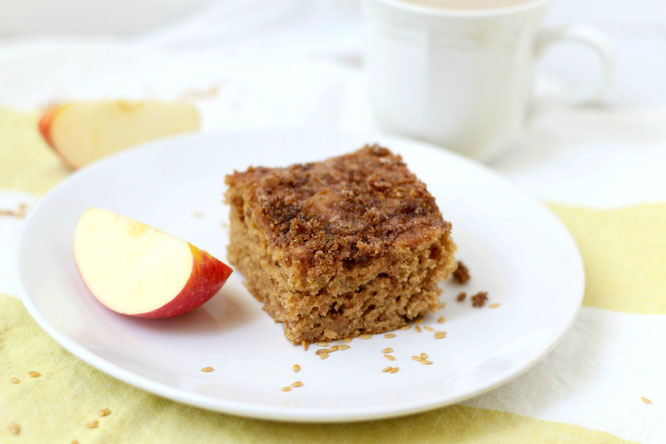 This spiced apple-cardamom coffee cake is nothing short of delectable.  It's the perfect breakfast to welcome the weekend. 