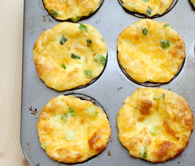 quick cheesy mini frittatas