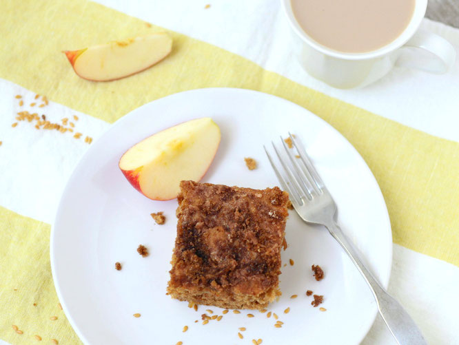 This spiced apple-cardamom coffee cake is nothing short of delectable.  It's the perfect breakfast to welcome the weekend. 