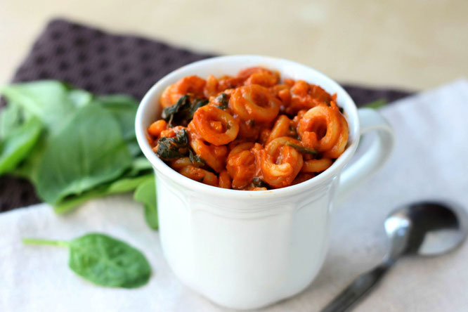 Homemade spaghetti o's doesn't get any easier than this recipe! It has just three ingredients and takes less than 30 minutes to make! #reciperedux