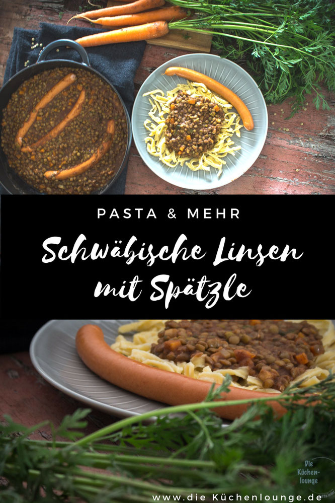 Schwäbische Linsen mit Spätzle