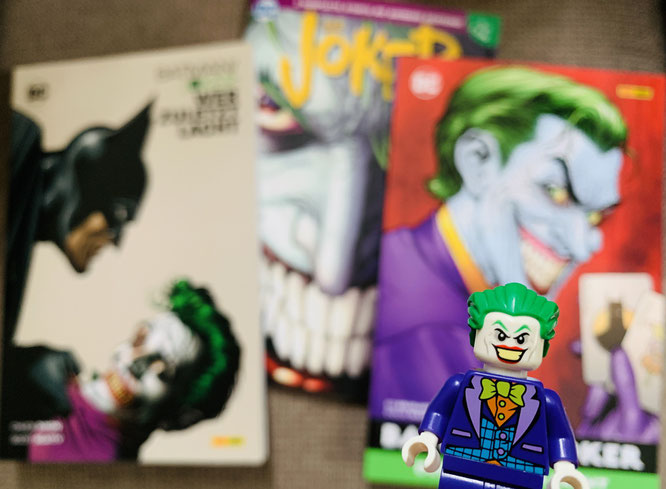 Von links nach rechts: Wer zuletzt lacht / Joker Special / Der Mann, der lacht