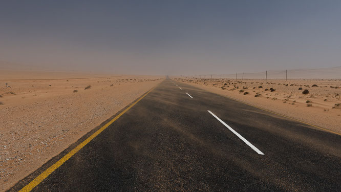 the desert starts before lüderitz and behind aus, namibia