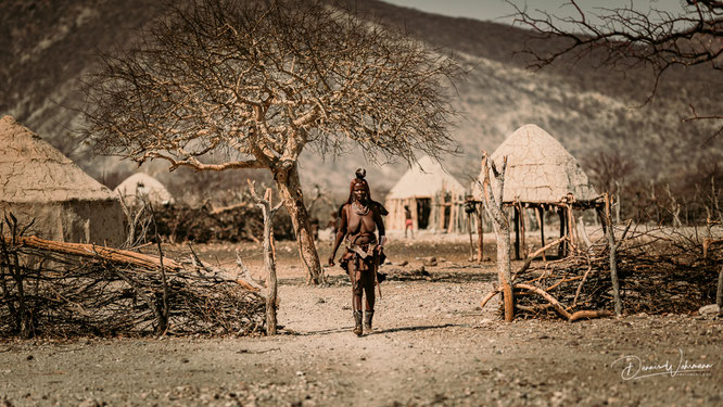 himba kraal epupa kaokoveld namibia