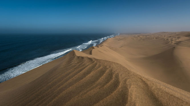 Der Ausblick von den bis zu 100 Meter hohen Dünen der "Long Wall" ist einfach unbeschreiblich und atemberaubend...
