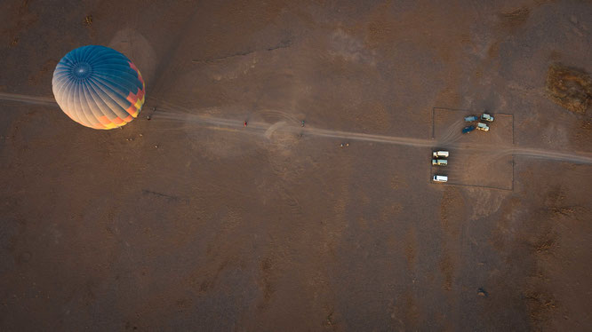 Namib sky balloon safari Namibia - Namib Naukluft Park, Sossusvlei - flying in a ballon is totally different from flying in an airplaine