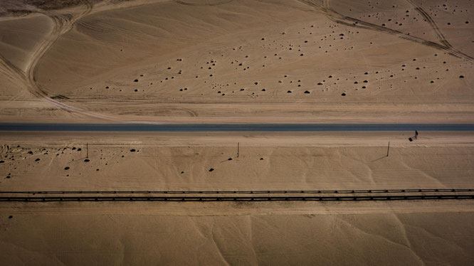 Bird`s eye view, scenic flight Swakobmund - Namib Desert Namibia