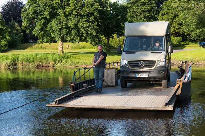 Die deutsche Fährstraße mit dem Wohnmobil