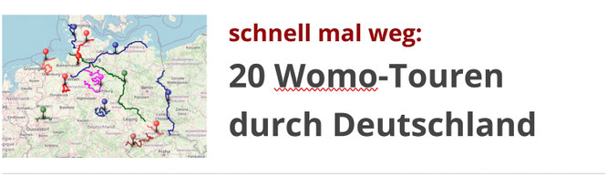 15 kurze Wohnmobiltouren in Deutschland