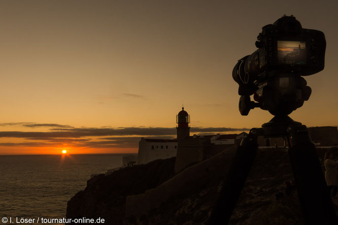 Sonnenuntergang am Cabo de São Vicente