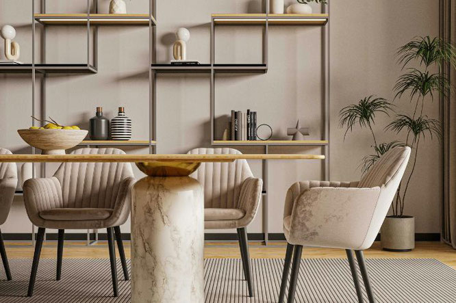 Meubelstijl 2025: ronde draaibare kuip eetkamerstoelen