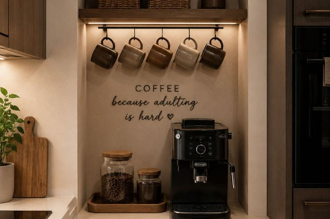 Kleine koffiehoek ideeën