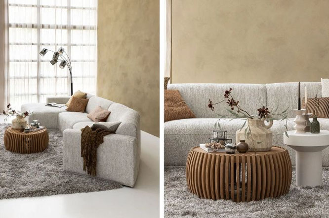 grote woonkamer knus maken voor een gezellig interieur