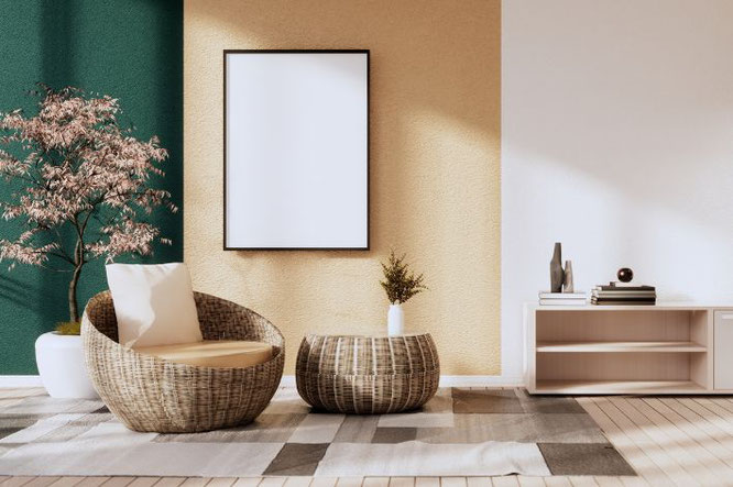 gestreepte muur woonkamer - verticale of horizontale lijnen schilderen?