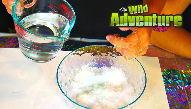 The Wild Adventure Girls, slime, diy, instant snow