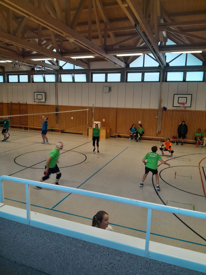 Beim Einspielen.
