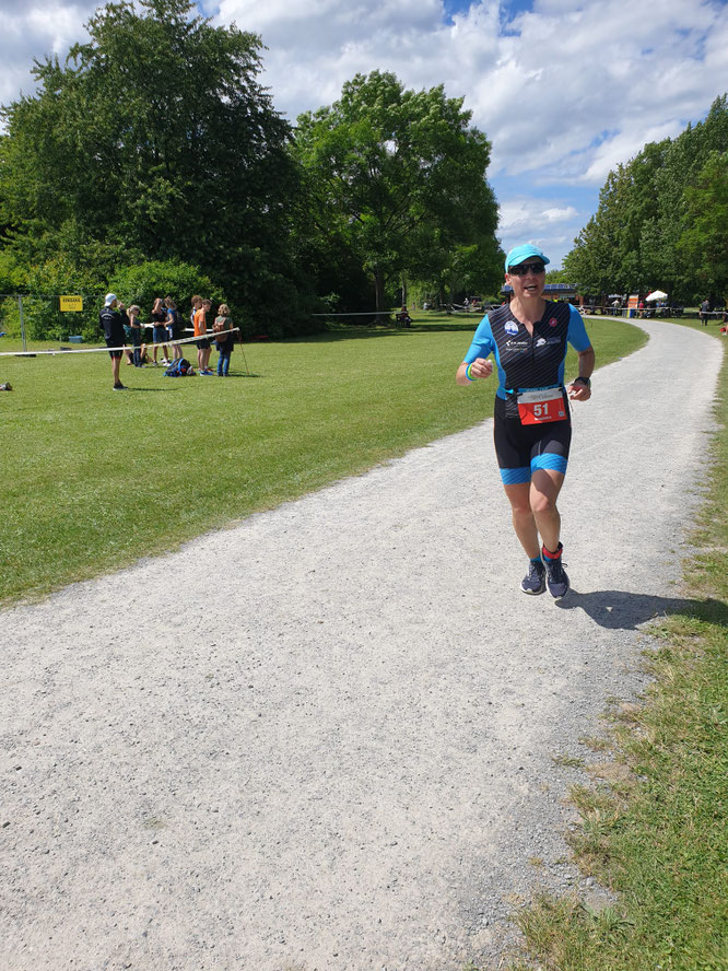 Magdolna Stemler beim Lauf in der Mitteldistanz. Alle Fotos: TSV, Klee