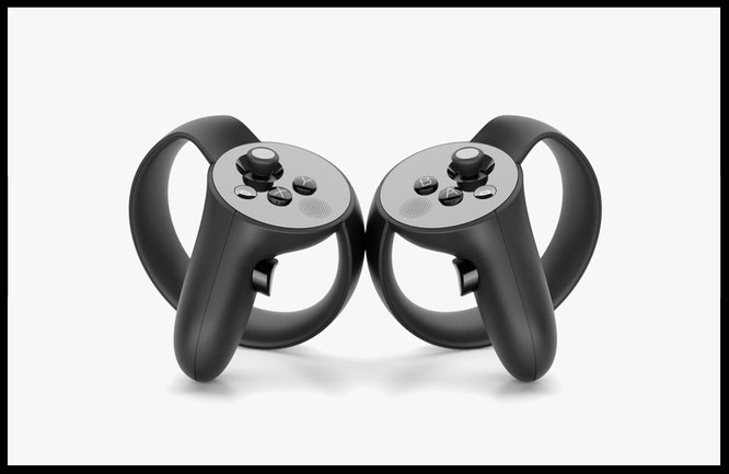 Motion-Control-Lösung für die "Rift": Die beiden "Oculus Touch"-Controller kosten stolze 200 US-Dollar, die für Roomscale-Tracking erforderlichen Infrarotkameras je 80 Dollar.