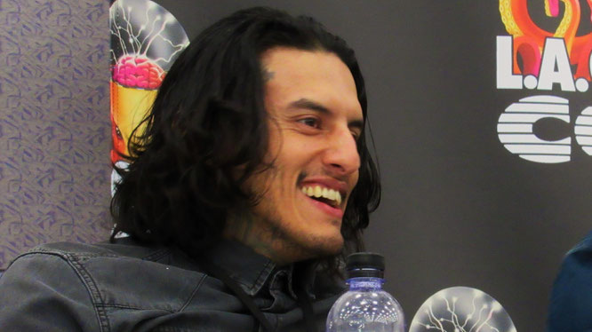 Richard Cabral during the "Mayans M.C." panel at Comic Con LA 2019