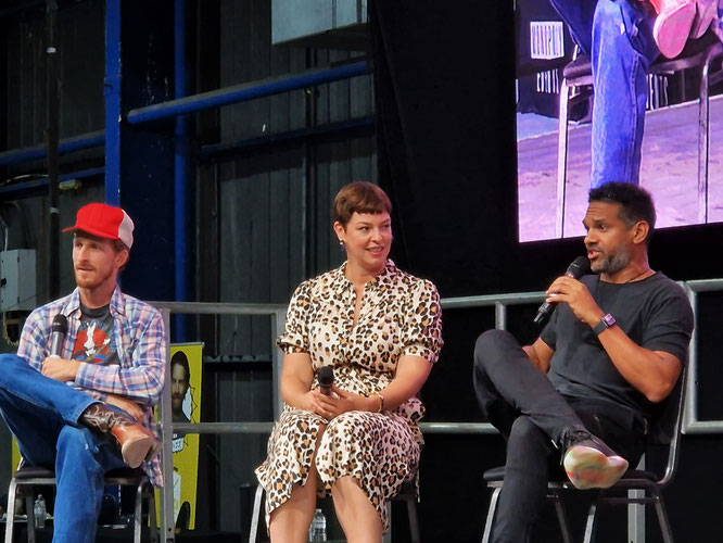 Austin Amelio, Pollyanna McIntosh & Khary Payton of "The Walking Dead"