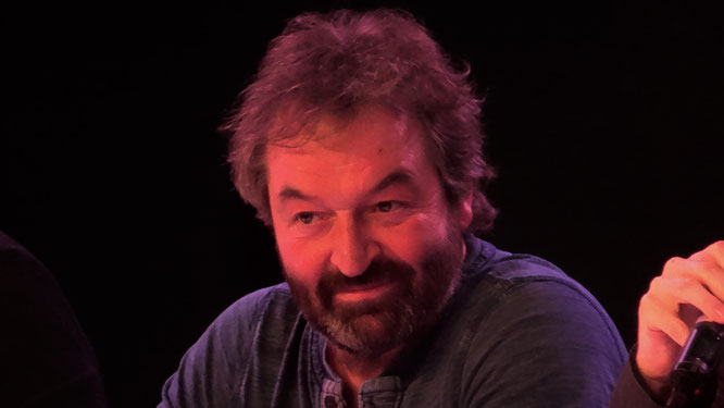 Ian Beattie (mostly known for his role as Ser Meryn Trant in "Game of Thrones) on stage at Dutch Comic Con Spring Edition 2016