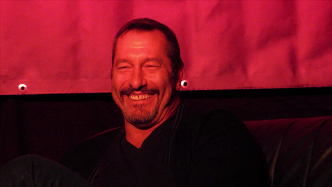 Stuntman and actor Ken Kirzinger (mostly known for his portrayal of Jason Voorhees in Freddy vs Jason) on stage in Oberhausen (Germany) at Weekend of Hell