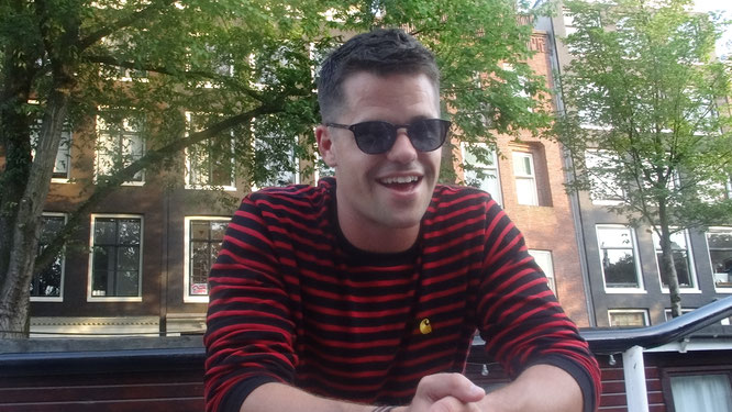 Max Carver during the interview in Amsterdam