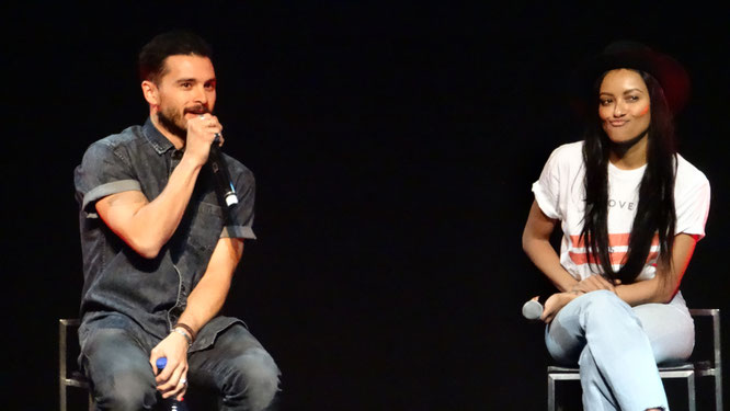 Michael Malarkey and Kat Graham at Bloody Night Con Europe 2017