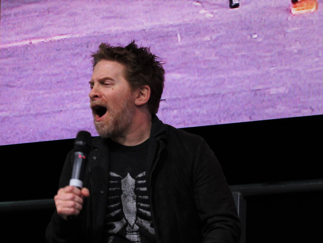 Seth Green on stage at Comic Con Manchester 2023