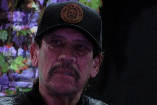 Danny Trejo on stage at For the Love of Horror Manchester 2018
