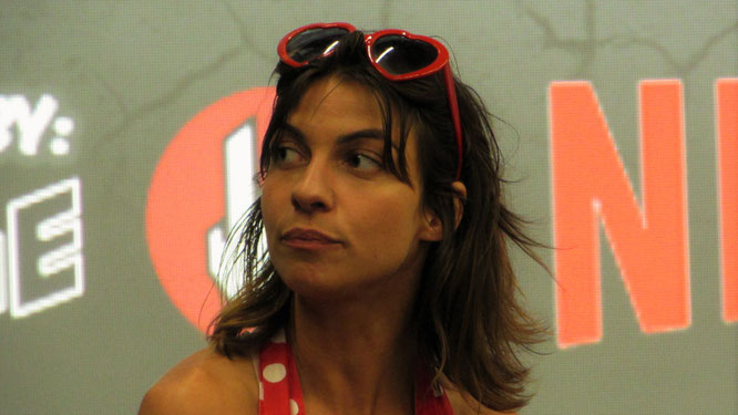 Natalia Tena on stage at Comic Con Amsterdam 2016