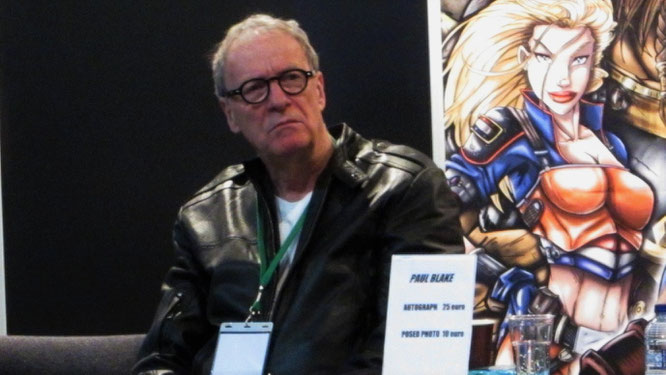 Paul Blake (known as Greedo from Star Wars Episode IV: A New Hope) at his signing table at Dutch Comic Con Spring 2016