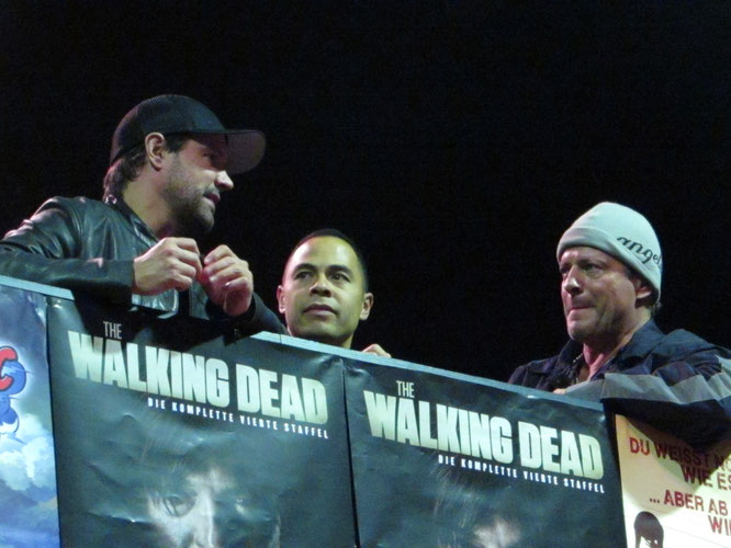 From left to right: David Sheridan, José Pablo Cantillo and Costas Mandylor