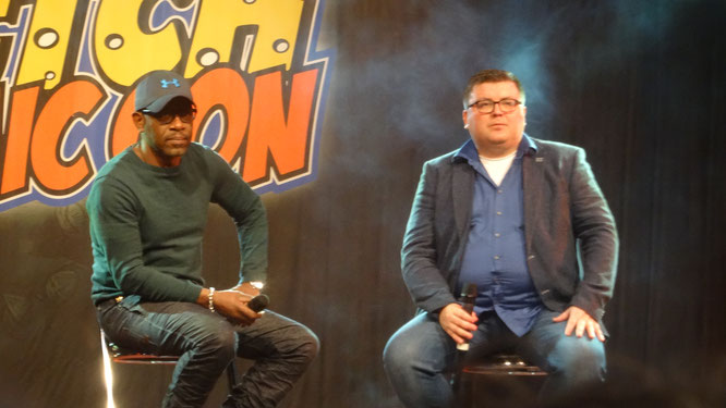 Maurice Wolbert and Lennie James at Dutch Comic Con