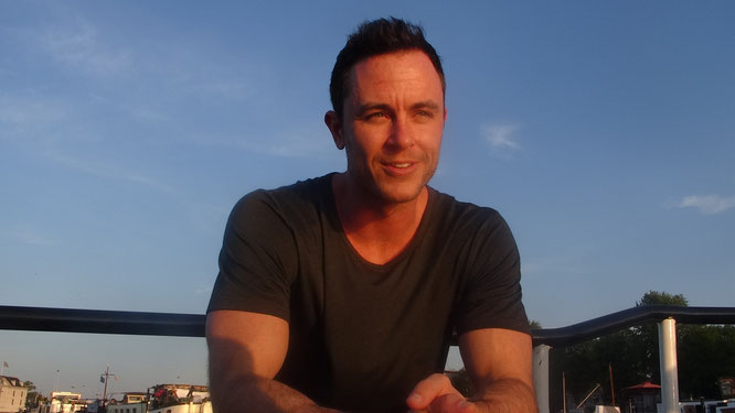 Actor Ryan Kelley during the interview in Amsterdam