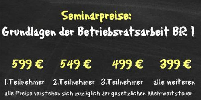 Preisliste BR I