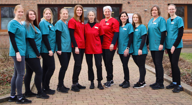 Het team van dierenartspraktijk Rheiderland in Bunde
