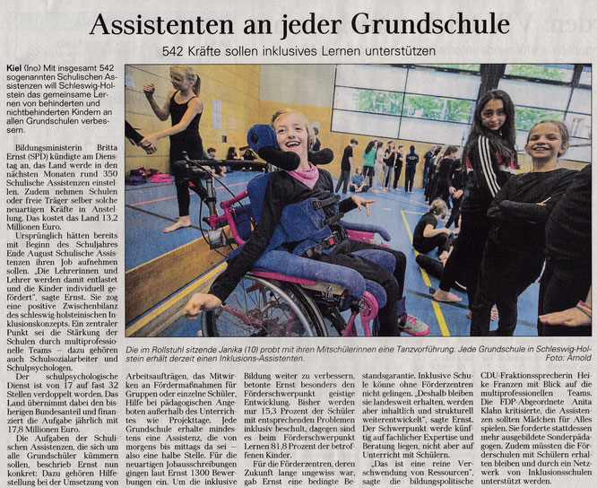 Schulassistenten für Grundschulen (DLZ 06.01.2016)